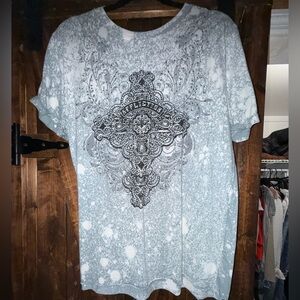Men's Blue Graphic T-Shirt
